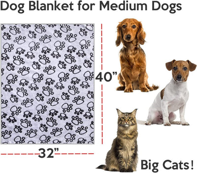 Soft High Quality Pet Blanket Grey Paw Dog Blanket Washable Pet Mat Warm And Comfortable Blanket For Cat Dogs