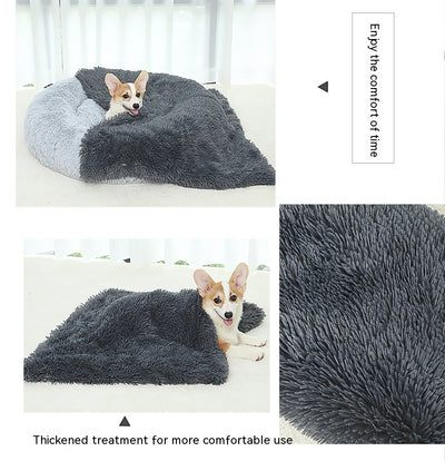 Pet Blanket Dog Bed Cat Winter Thermal Blanket