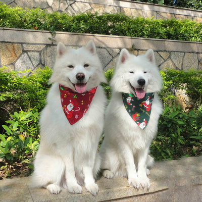 Pet christmas saliva towel