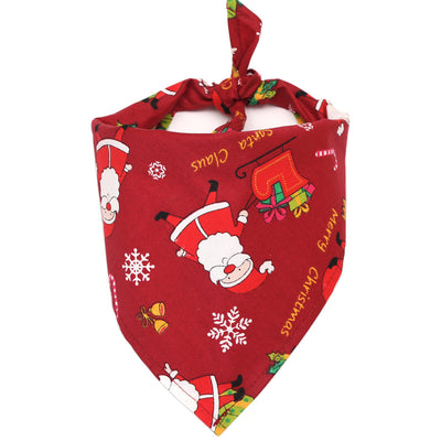 Pet christmas saliva towel