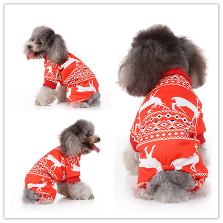 Christmas pet funny clothes