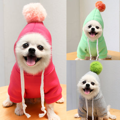 Autumn Cartoon Sweater Dog And Cat Clothes